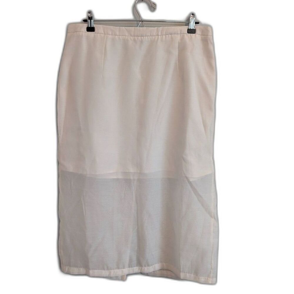 Women's A New Day Long Half Slip Skirt Cream Size 14